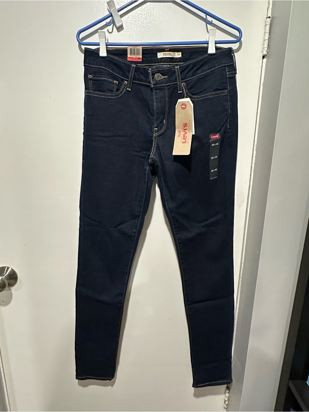 Levi's Women's Navy Skinny Jeans with Branded Tag